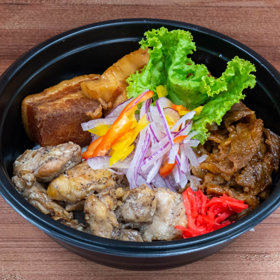 3種の肉盛りDON!