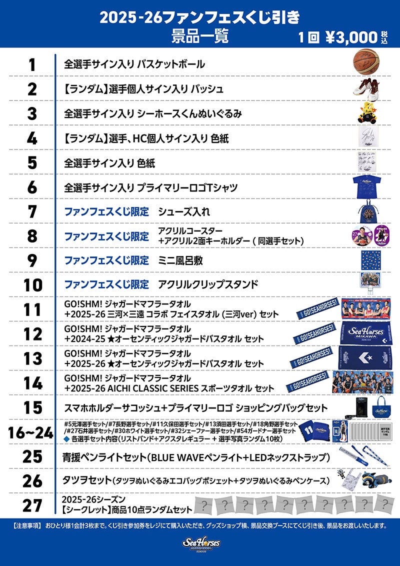 ファンフェスくじ引きポスター＆一覧_一覧