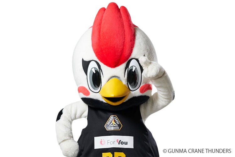 群馬クレインサンダーズ 公式マスコット「サンダくん」来場!