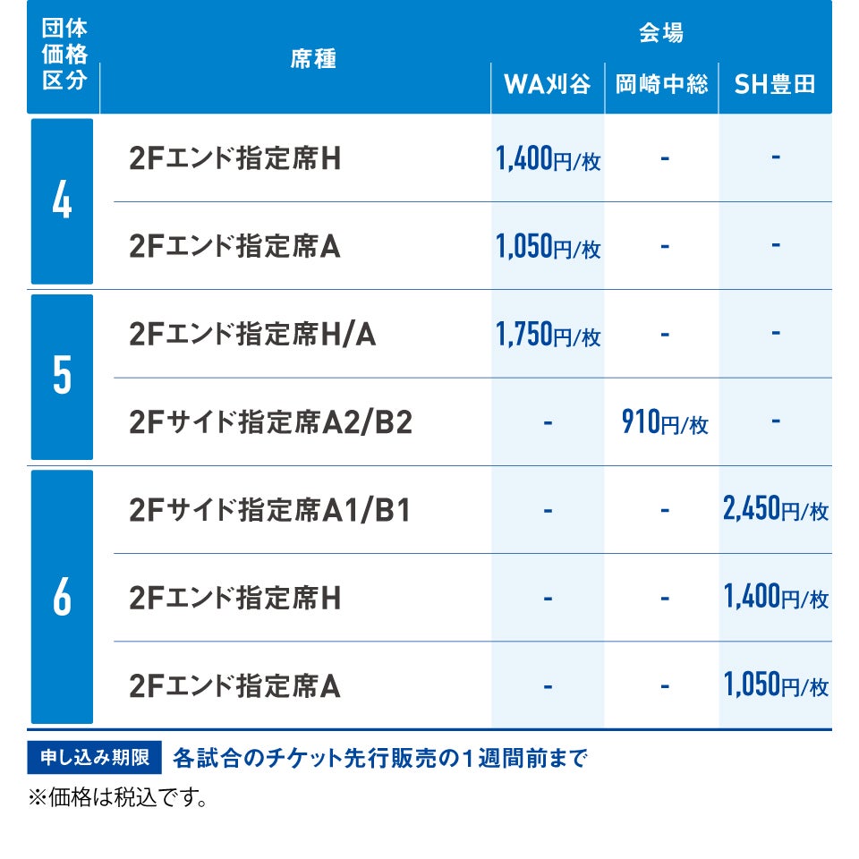 カジュアルプラン 料金表